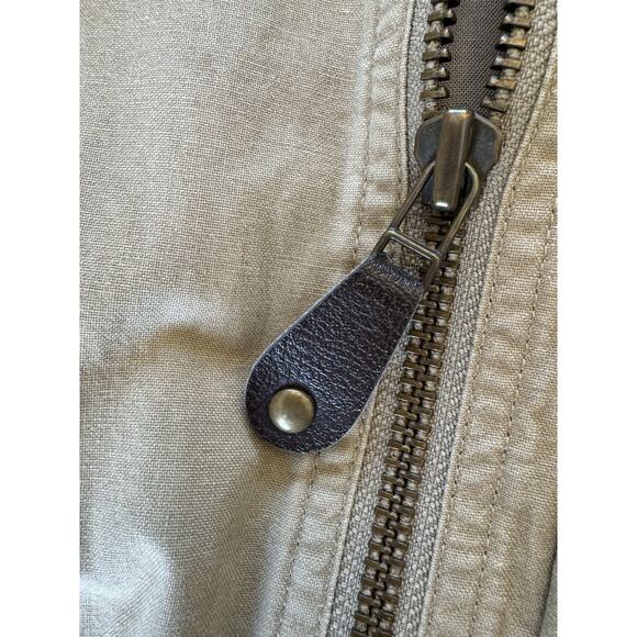 L.L. Bean Tan Jacket with Brown Collar - Picture 8 of 10